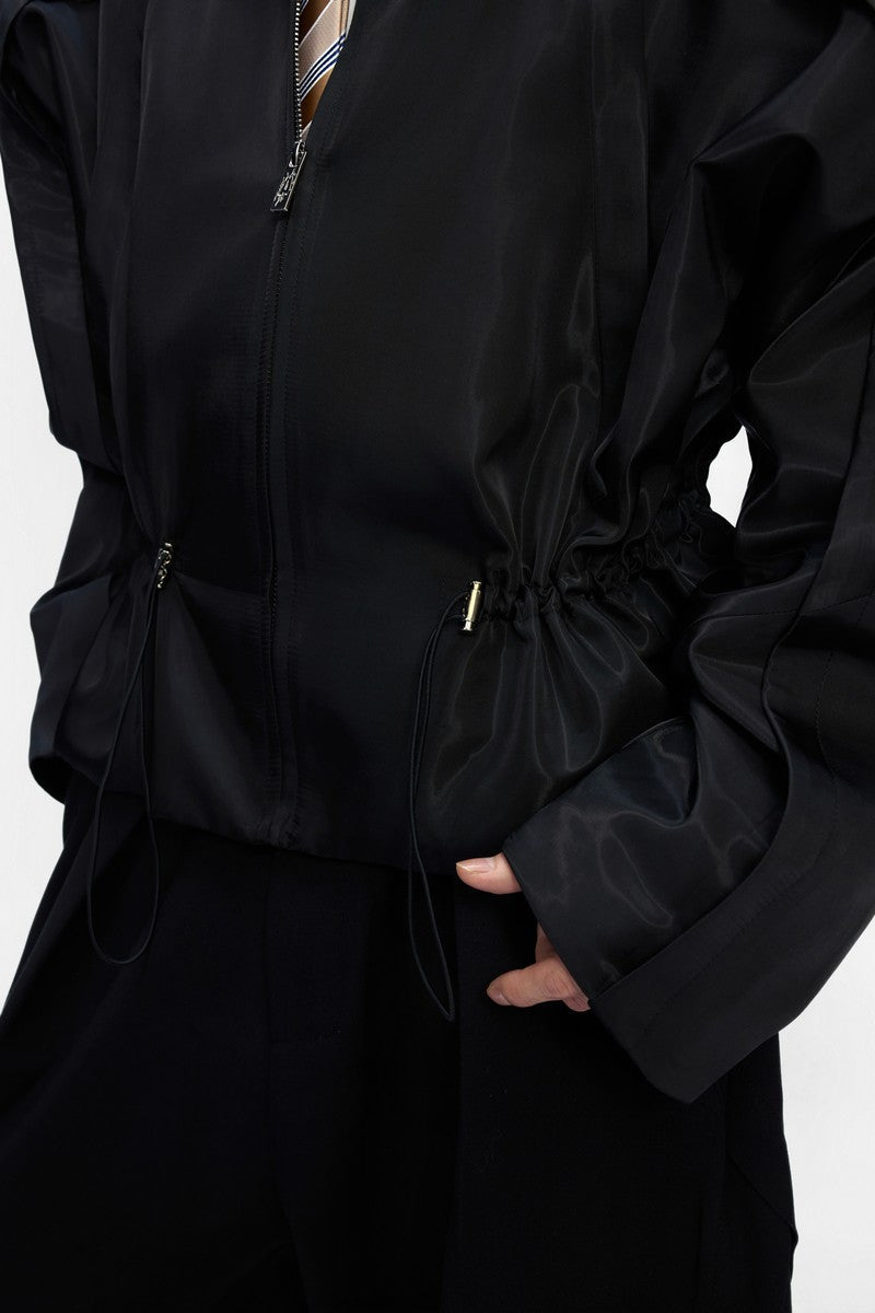 Glossy Cropped Jacket