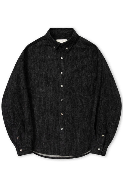 Washed Black Denim Shirt