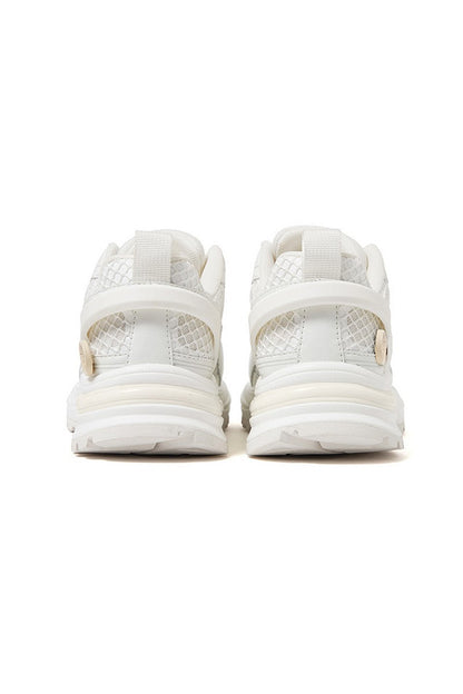 White Chunky Running Sneakers