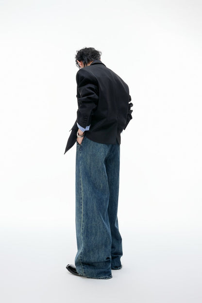 Washed Wide Leg Jeans