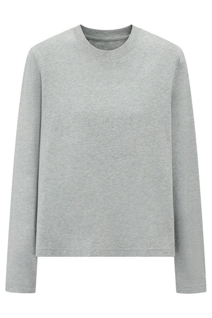 Brushed Cotton Long Sleeve Tee