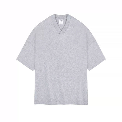 Oversized Heavy Cotton V-Neck Tee