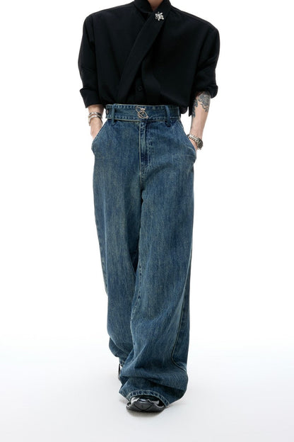 Washed Wide Leg Jeans