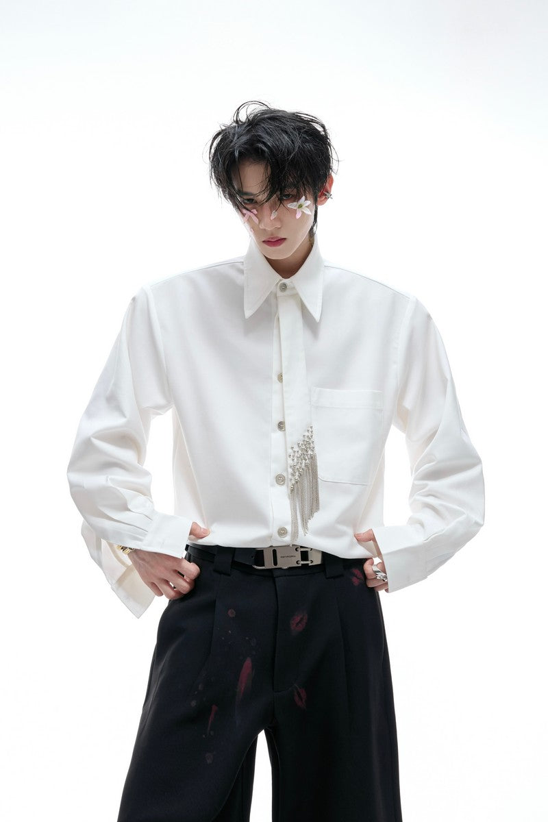 Structured Tie Detail Shirt