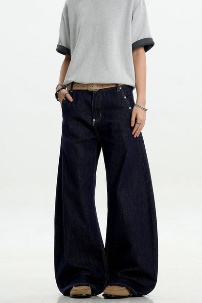 Turquoise Stud Scythe Jeans