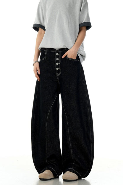 Black Blade Raw Jeans