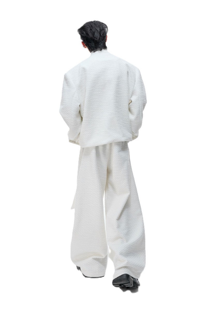 Textured Pearl Trousers