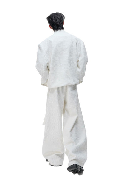 Textured Pearl Trousers