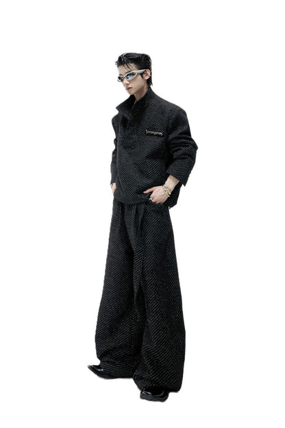 Textured Pearl Trousers