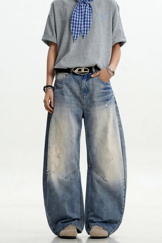 Light Blue Textured Scythe Jeans