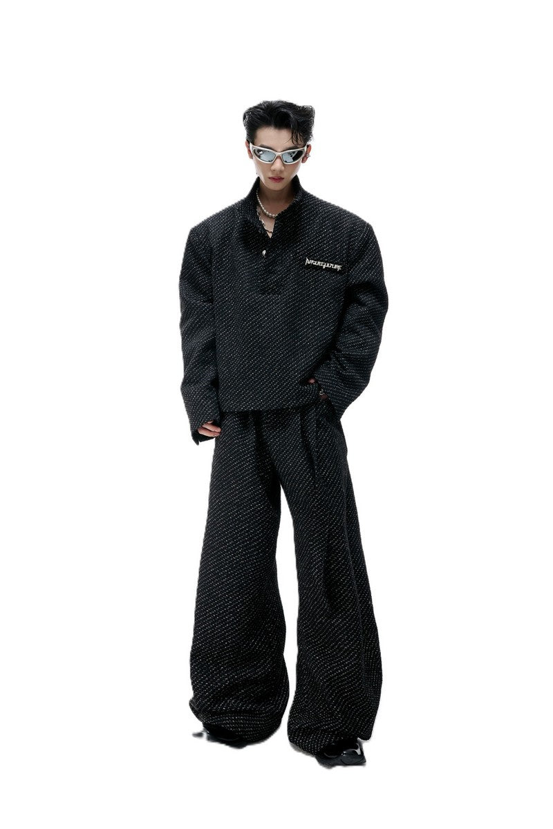 Textured Pearl Trousers