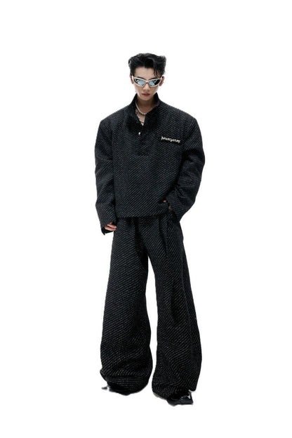 Textured Pearl Trousers