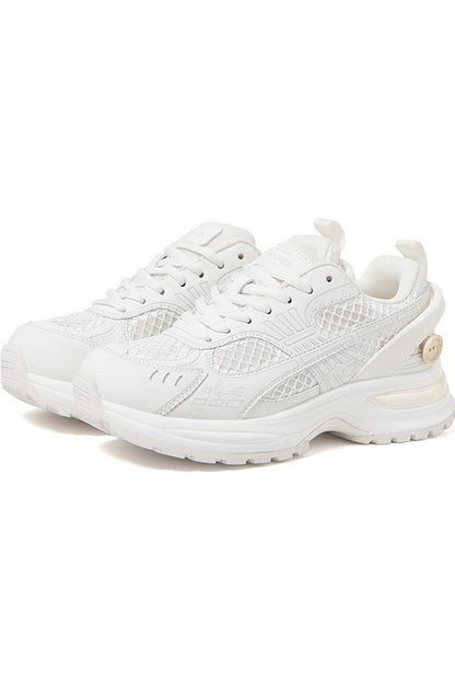 White Chunky Running Sneakers