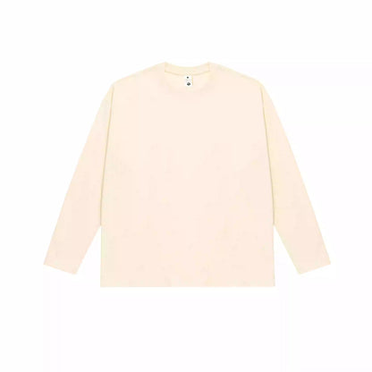 Heavyweight Cotton Basic Long Sleeve T-Shirt