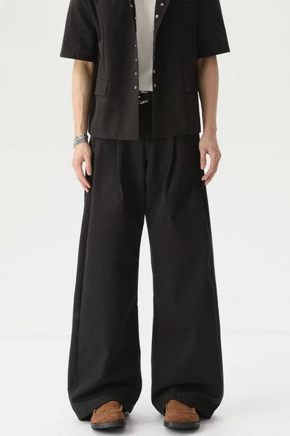 Western Style Buttoned Suit Trousers