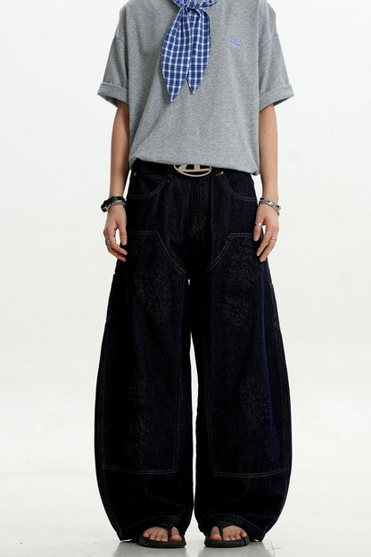 Shoe Print Scythe Jeans