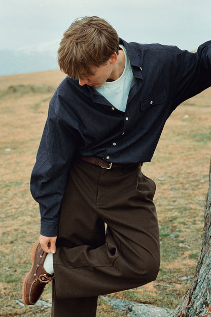 Washed Japanese Denim Shirt