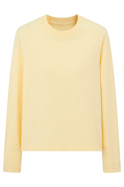 Brushed Cotton Long Sleeve Tee