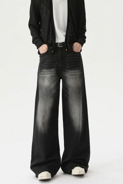 Washed Vintage Straight Leg Jeans