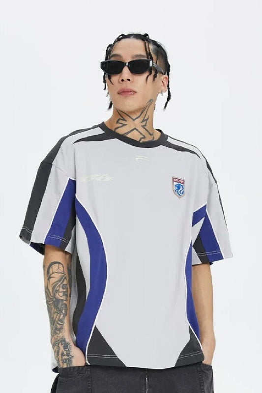 Two-Tone Colorblock Jersey Tee