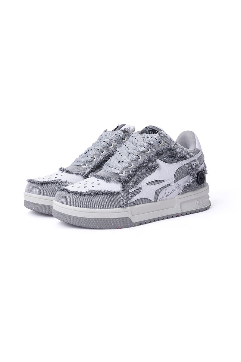 Grey Distressed Sneaker