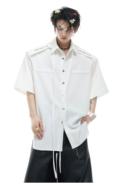 Ribbon Detail Shirt Tee