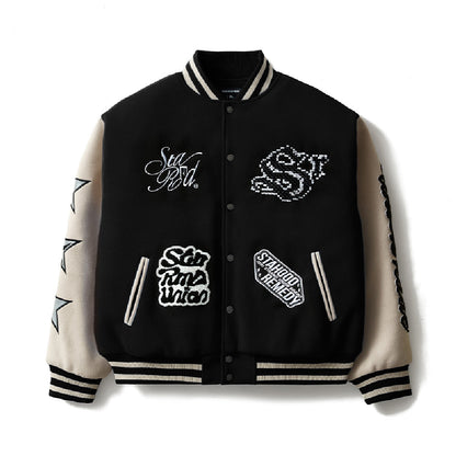 Winter Letter Casual Varsity Jacket