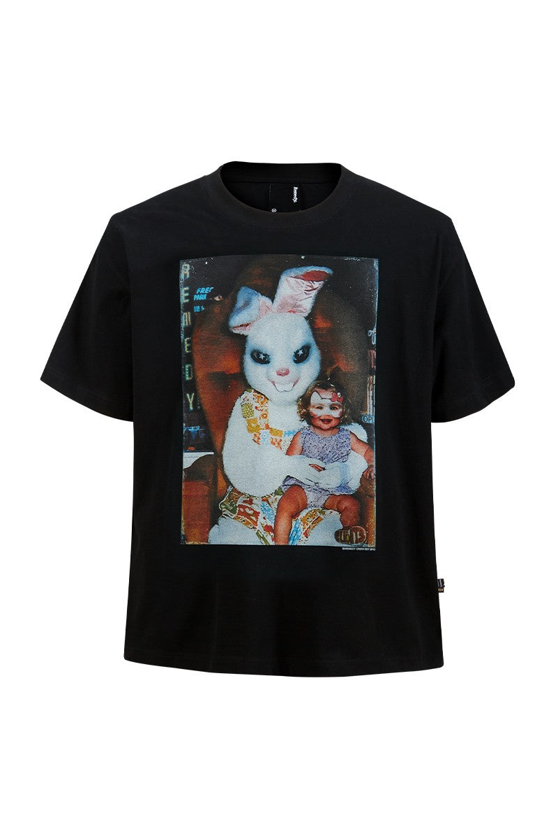 Rabbit Graphic Crewneck Tee