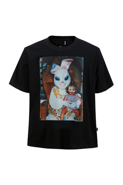 Rabbit Graphic Crewneck Tee