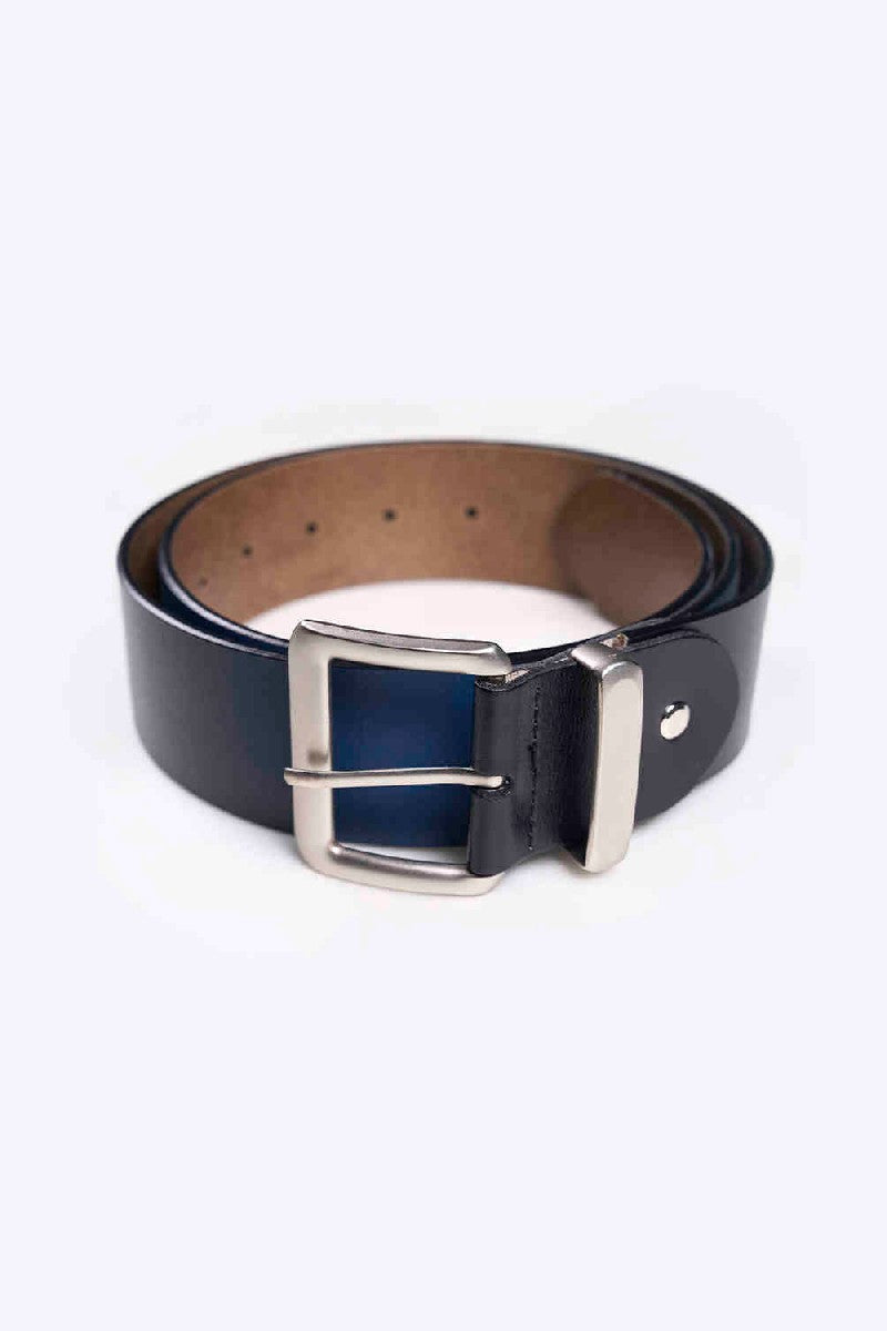 Gradient Spray Painted Leather Belt
