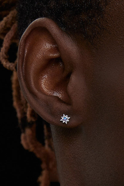 Opal Starburst Stud Earrings