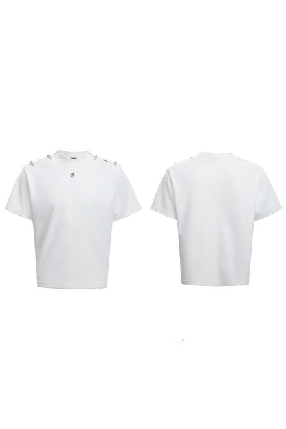 Deconstructed Buckle Shoulder Tee