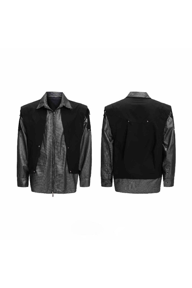 Deconstructed Mesh Utility Shirt