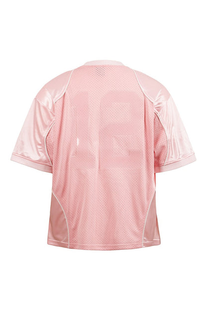 Mesh Panel Hockey Jersey Tee