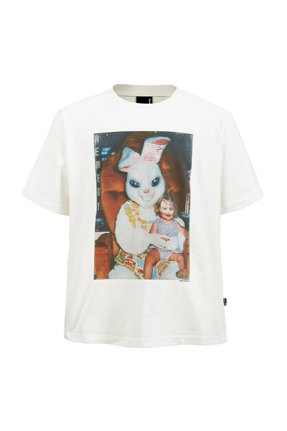 Rabbit Graphic Crewneck Tee