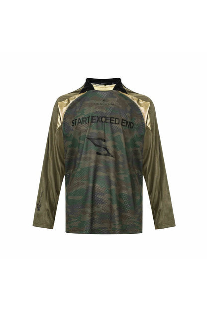 Mesh Snake Print Hockey Jersey
