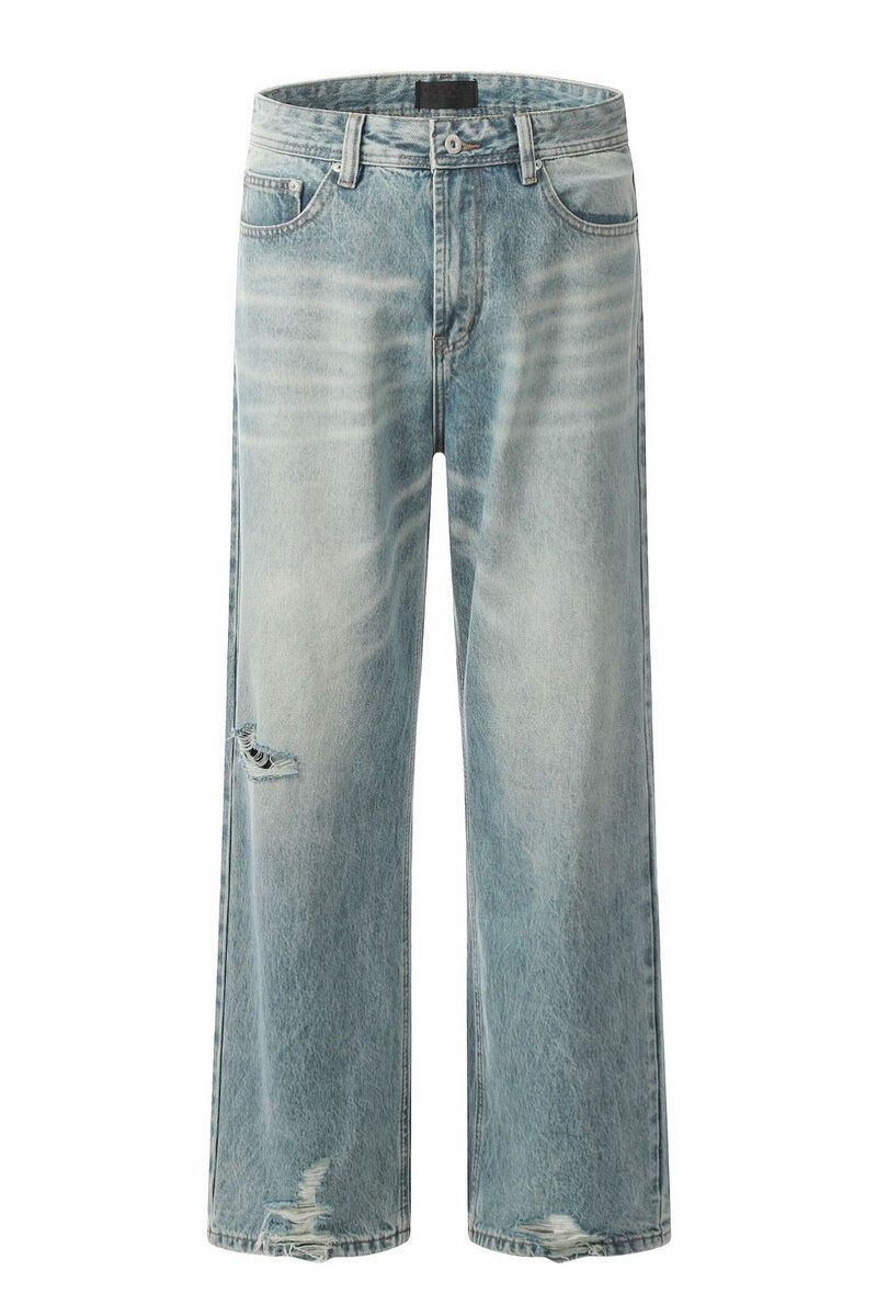 Distressed Light Wash Jeans