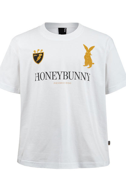 Embroidered Bunny Graphic Tee