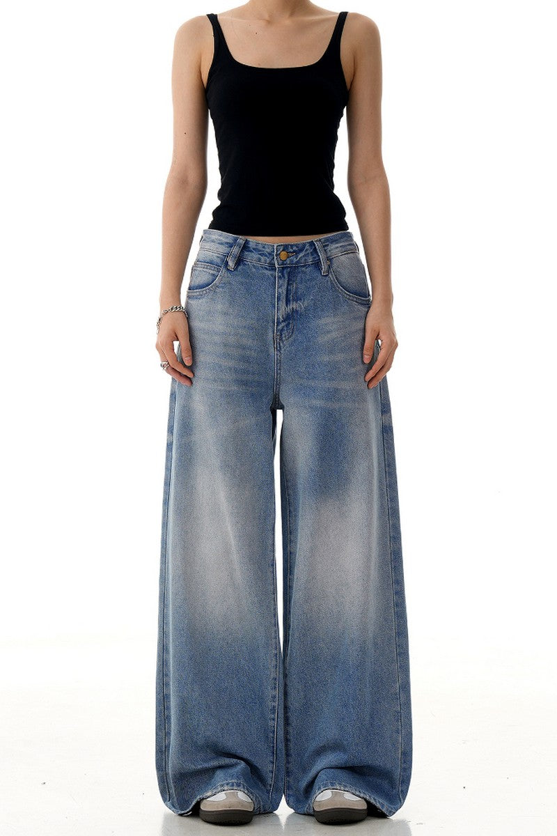Haze Blue Whisker Jeans