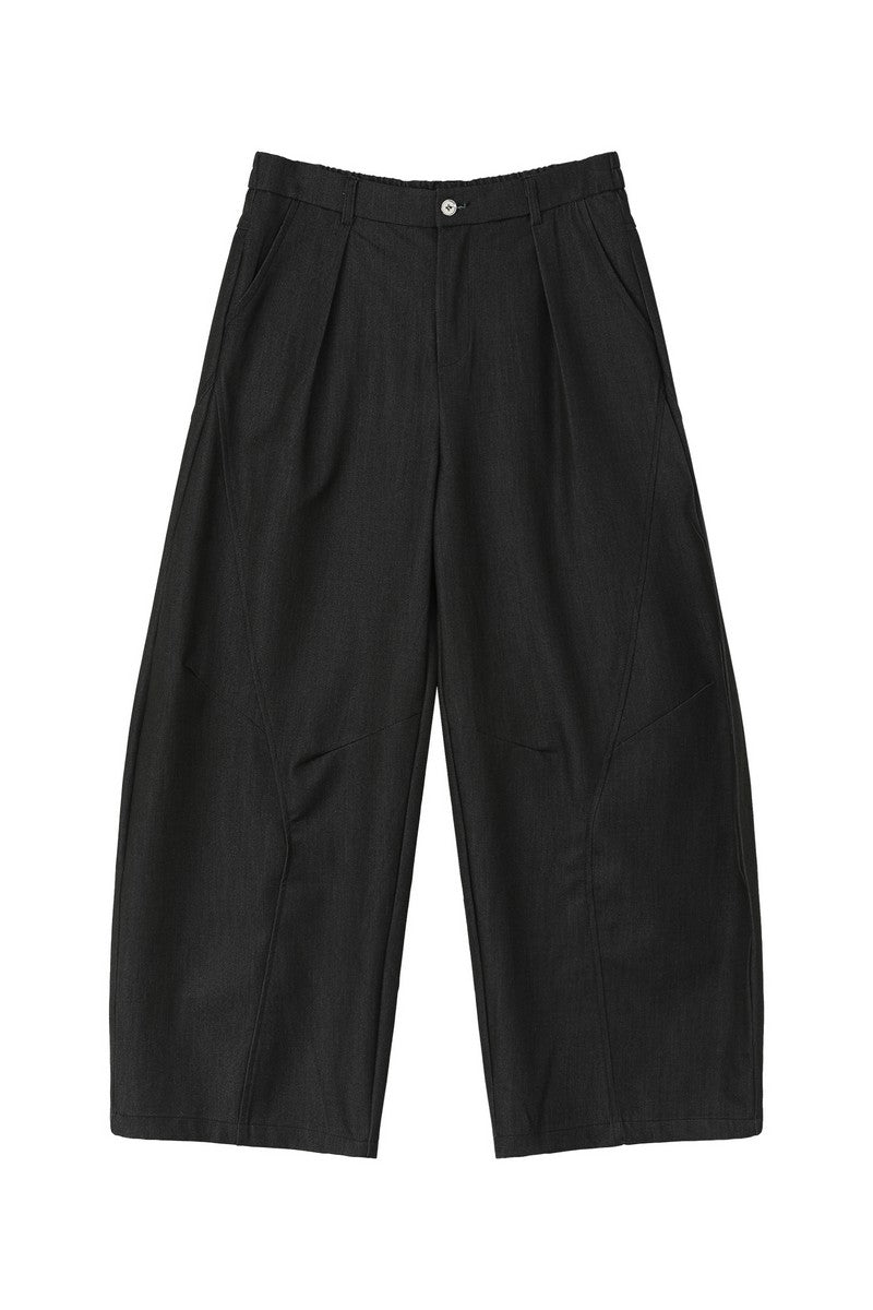 Deconstructed Wide Leg Trousers