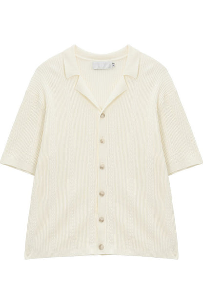 Collared Button Up Knit Cardigan