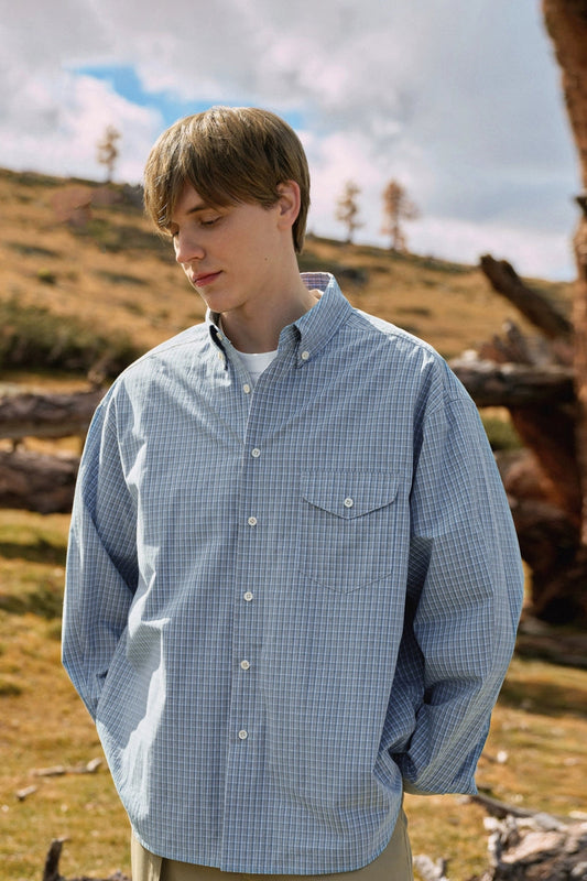 Japanese Cotton Plaid Flannel Shirt