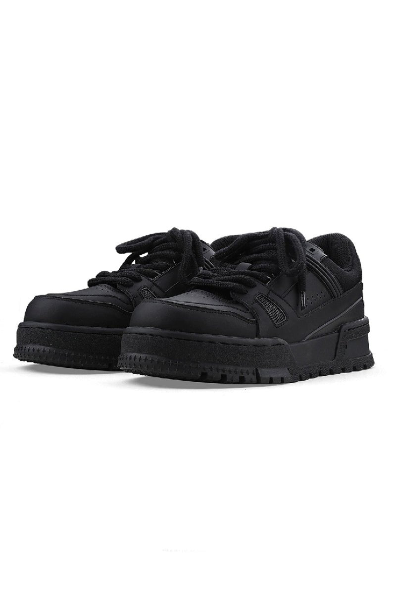 Breathable All-Black Sneakers