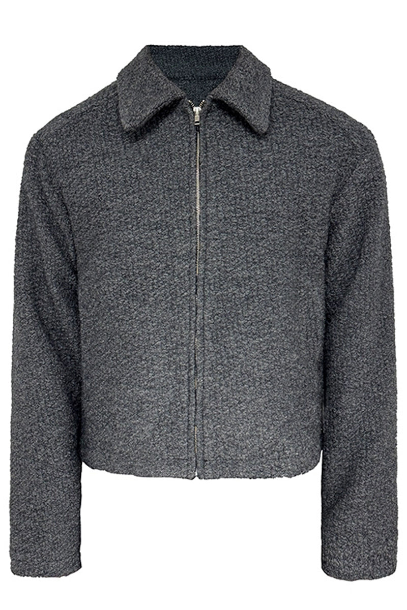 Textured Wool Short Jacket