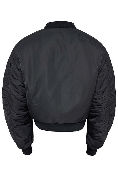 Machete Cut Bomber Jacket