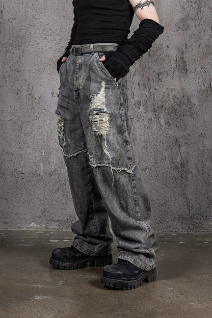 Heavy Duty Distressed Jeans