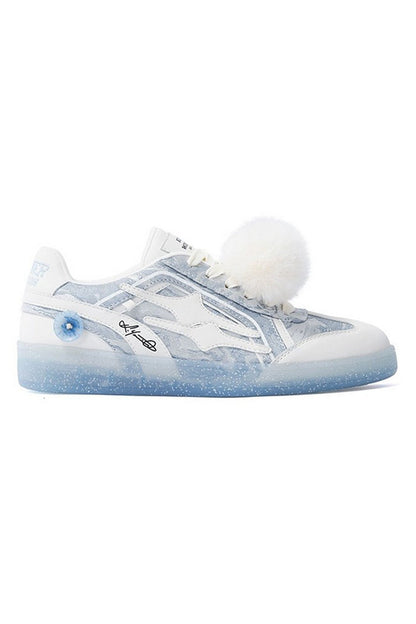 Icy Bue Unisex Retro Low Top Trainers