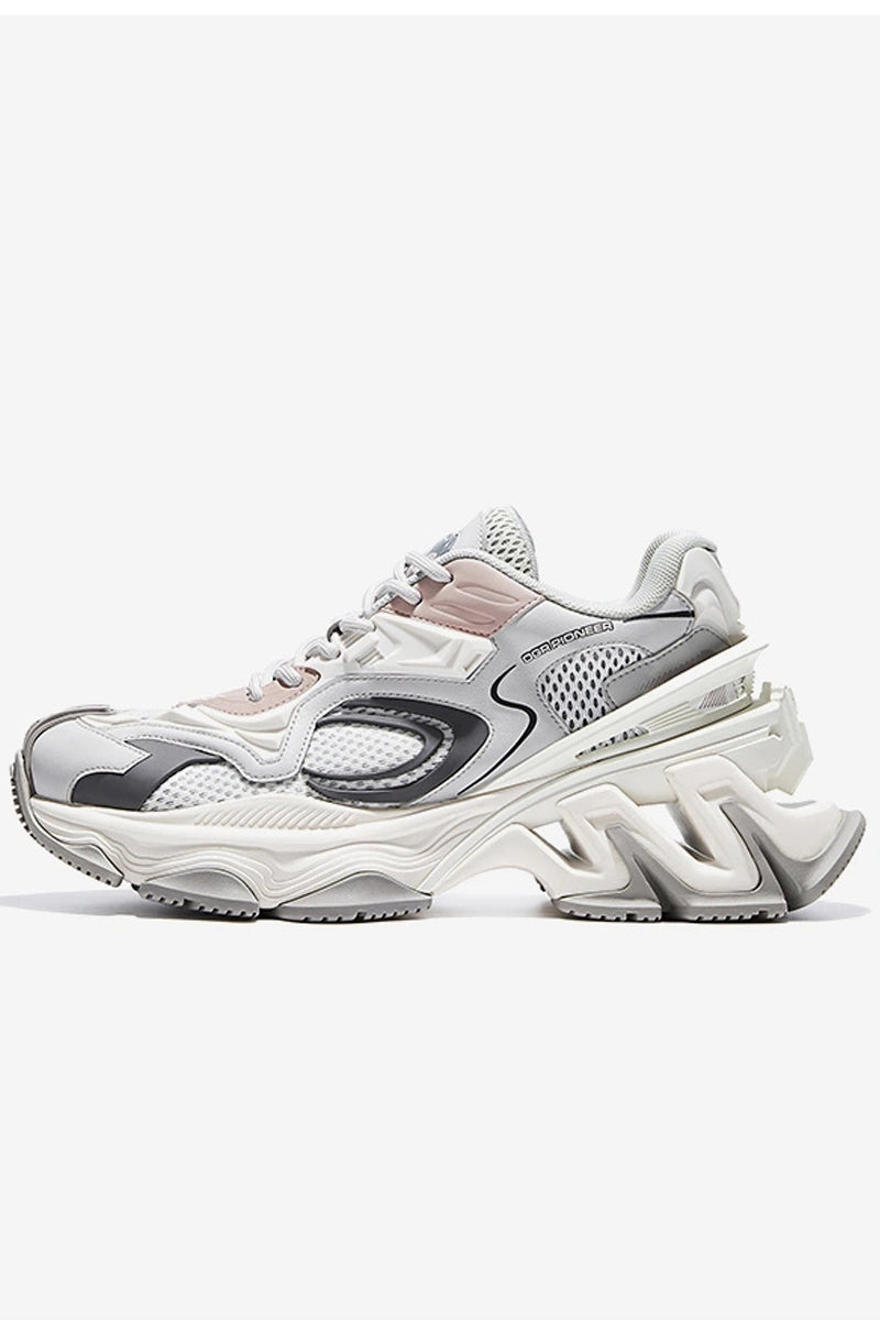 Pioneer Mecha Silver Dad Sneakers