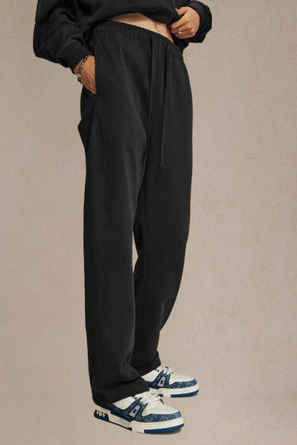 Straight Leg Fleece Pants