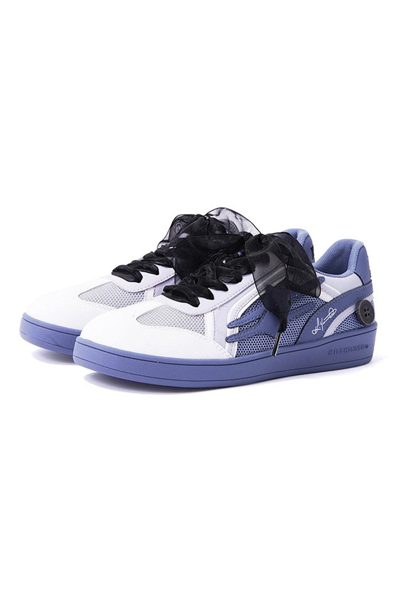 Midnight Blue Unisex Retro Low Top Trainers